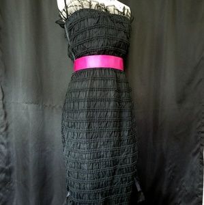 1950s party dress modern size xs small black